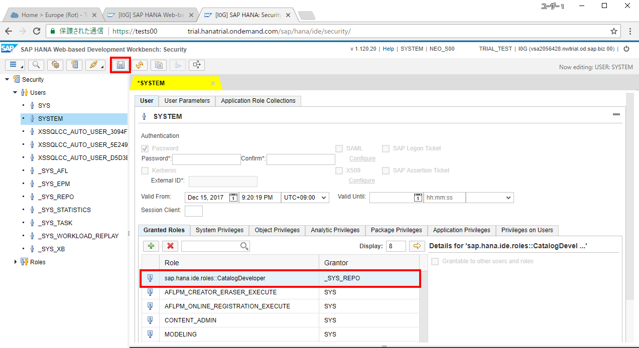 SAP HANA - SAP Cloud Platform Trial版　～接続・開発編～ 10